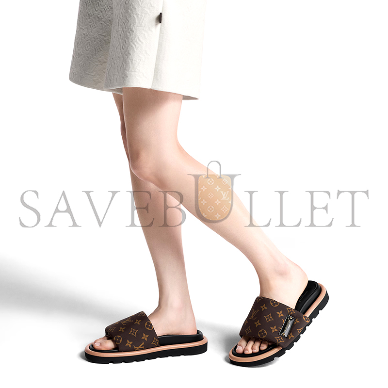 l0vis Vvtt0n pool pillow flat comfort mule 1aaeby
